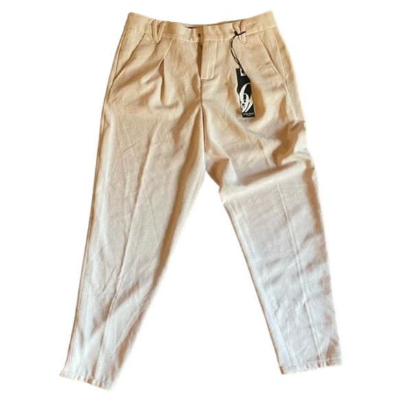NWT Nine West Dusty Rose Pink Patterned Slim Ankle Trousers size 4‎ - Picture 1 of 6